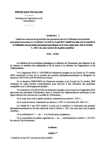 Projet Arrete ZNT 2022.01 - FDSEA68